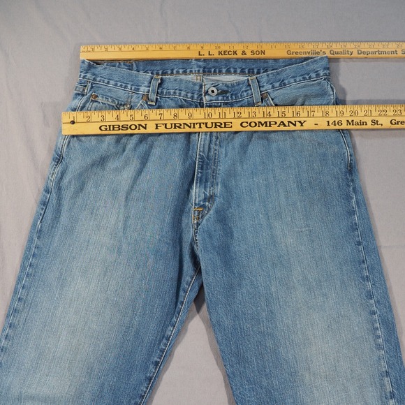 Polo Ralph Lauren Hayden Jeans Mens 36x32 Blue Denim Relaxed Fit Baggy Classic - Picture 6 of 11